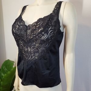 Vintage Black Lace Camisole 38